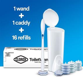 img 3 attached to 🚽 Clorox ToiletWand Disposable Toilet Cleaning System - Complete Cleaning Kit with 16 Disinfecting Refills and Storage Caddy