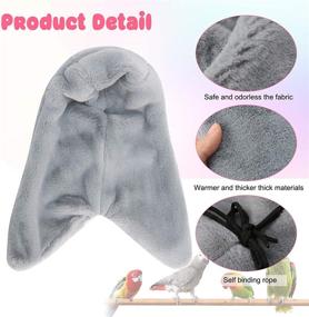 img 2 attached to 🐦 Rypet Cozy Corner Fleece Bird Blanket - Snuggle Hut Warm Bird Nest House Bed Hanging Hammock Toy for Parakeet Cockatiel African Grey & Other Amazon Parrots