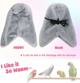 img 1 attached to 🐦 Rypet Cozy Corner Fleece Bird Blanket - Snuggle Hut Warm Bird Nest House Bed Hanging Hammock Toy for Parakeet Cockatiel African Grey & Other Amazon Parrots