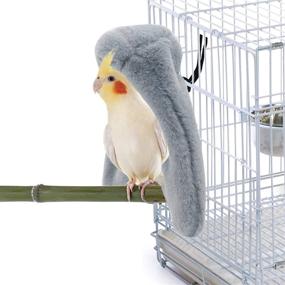 img 4 attached to 🐦 Rypet Cozy Corner Fleece Bird Blanket - Snuggle Hut Warm Bird Nest House Bed Hanging Hammock Toy for Parakeet Cockatiel African Grey & Other Amazon Parrots