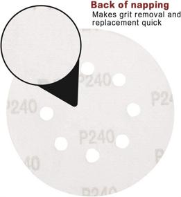 img 2 attached to 🔄 VERONES Sanding Discs 180-Pack: 5 inch Hook and Loop Adhesive Sandpaper for Random Orbital Sander - 10 Grades Included (60-600 Grits)