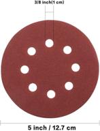 🔄 verones sanding discs 180-pack: 5 inch hook and loop adhesive sandpaper for random orbital sander - 10 grades included (60-600 grits) logo