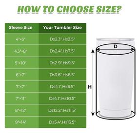 img 1 attached to Pieces Sublimation Sleeves Transfer Tumblers Packaging & Shipping Supplies