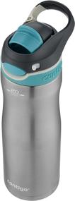 img 1 attached to Stay Hydrated Anywhere with Contigo AUTOSPOUT 🚰 Chug Chill Water Bottle, 20 oz., Scuba Lid, SS/Scuba