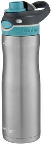 img 2 attached to Stay Hydrated Anywhere with Contigo AUTOSPOUT 🚰 Chug Chill Water Bottle, 20 oz., Scuba Lid, SS/Scuba