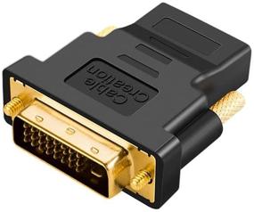 img 4 attached to 🔌 CableCreation Bi-Directional DVI to HDMI Adapter, 1080P & 3D Support for PS5, PS4, TV Box, Blu-ray, Projector, HDTV - DVI Male to HDMI Female Converter