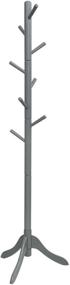 img 4 attached to 🧥 Tangkula Adjustable Wood Coat Rack with 8 Hooks - Entryway Coat Stand for Home Office Hall Entryway, Height Adjustable Coat Hanger Stand