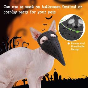 img 1 attached to Костюм для собак Rypet Halloween в стиле птицы-чумного доктора - маска с клювом в комплекте с плащом, праздничный костюм для собак и кошек на Хэллоуин, различные размеры (маленький, средний, большой)