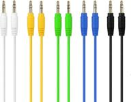 🔊 enhanced cable matters 5-color combo 3.5mm stereo audio cable - 6-feet length logo