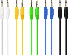 img 2 attached to 🔊 Enhanced Cable Matters 5-Color Combo 3.5mm Stereo Audio Cable - 6-Feet Length