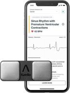 📱 alivecor kardiamobile - fda-cleared personal ekg device and heart monitor with kardiacare (includes 1 year access) - detect afib, pvcs, and more from home - 7 detections logo