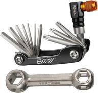 🔧 matykit multitool: bike repair kit set with co2 inflator tool, iron bone wrench kit, and essential mountain bike accessories – portable travel emergency safety maintenance fixie tools logo