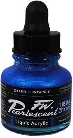 img 1 attached to Daler Rowney FW Pearlescent Liquid Acrylic Ink 29 Painting, Drawing & Art Supplies