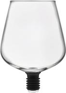 godinger chugmate wine glass topper: revolutionize wine 🍷 drinking with straight-from-bottle goblet - the original, pack of 1! logo