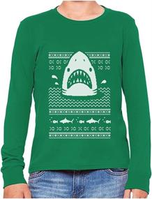 img 4 attached to TeeStars Jawlly Christmas Sweater Sweatshirt Outdoor Recreation in Hiking & Outdoor Recreation Clothing