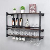 industrial mounted stemware display kitchen logo