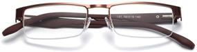 img 4 attached to 👓 Ultimate Comfort Anti-Blu-ray Computer Reading Glasses: Square Elderly Mirror for Enhanced Eye Protection