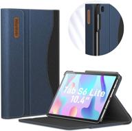 📱 infiland navy galaxy tab s6 lite case - multi-angle business cover with built-in pocket | compatible with samsung galaxy tab s6 lite 10.4 2020 sm-p610/p615 tablet | auto wake/sleep feature logo