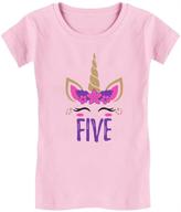 unicorn birthday toddler fitted t shirt girls' clothing logo