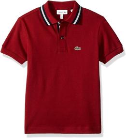 img 1 attached to Детская одежда Lacoste с капюшоном из пике и футболки с короткими рукавами - коллекция маек и рубашек.