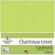 chartreuse green cardstock cover sheets logo