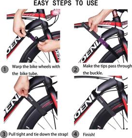 img 1 attached to 🚴 Epessa Bike Rack Strap: Gel-Enhanced Wheel Stabilizer Straps for a Stronger Grip - Adjustable & Effective