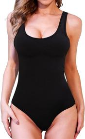 img 4 attached to 👗 SUNRO Medium Women's Bodysuits Jumpsuits - Women's Clothing in Bodysuits