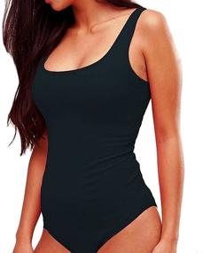 img 3 attached to 👗 SUNRO Medium Women's Bodysuits Jumpsuits - Women's Clothing in Bodysuits