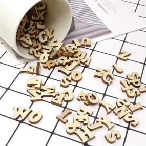 img 1 attached to Honbay 100PCS 0 6Inch Natural Letters