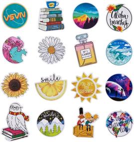 img 2 attached to 🌈 Cute VSCO Stickers for Water Bottles, Laptop, Skateboard - Trendy Aesthetic 50 Pack, Waterproof, Guitar, Computer, Phone, VSCO Girls, Teens