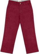 👖 cool corduroy: stylish buyless fashion boys pants with flat front fit - trendy solid color choice logo