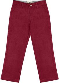 img 4 attached to 👖 Cool Corduroy: Stylish Buyless Fashion Boys Pants with Flat Front Fit - Trendy Solid Color Choice