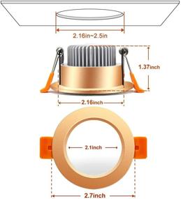 img 1 attached to YGS Tech Recessed Lighting Downlight: Next-Level Industrial Electrical and Lighting Components