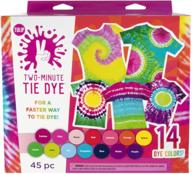 🌈 tulip one-step tie-dye kit - fast & easy 2 minute tie dye, party supplies - 14 bright colors logo
