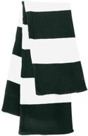 🧣 white women's sportsman knit rugby scarf - accessories for scarves & wraps logo