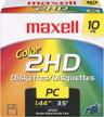 maxell density preformatted 10 pack assorted logo