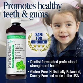 img 2 attached to PerioClear Alcohol-Free Mouthwash: Dentist Formulated, Flouride-Free, Whitens Teeth, Freshens Breath, Removes Plaque - Set of Two 16 oz Bottles