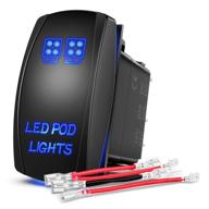 💡 powerful nilight led pod lights rocker switch: illuminate your vehicle with 5pin laser on/off & 2 years warranty! logo