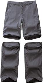 img 2 attached to Outdoor Convertible Camping Trousers 9011 Dark