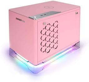 img 3 attached to InWin A1 Plus розовый Mini-ITX Tower с интегрированной ARGB подсветкой, блоком питания мощностью 650 Вт Gold, беспроводным зарядным устройством Qi для телефона - Корпус корпуса компьютера