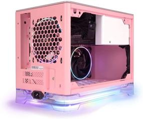 img 2 attached to InWin A1 Plus розовый Mini-ITX Tower с интегрированной ARGB подсветкой, блоком питания мощностью 650 Вт Gold, беспроводным зарядным устройством Qi для телефона - Корпус корпуса компьютера