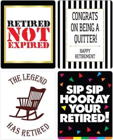 img 1 attached to 🍷 Optimized Retirement Party Wine Label Pack - Supplies, Gifts, and Decorations for Retirement Celebrations