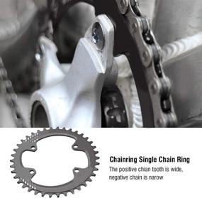 img 3 attached to 🚲 Vbestlife MTB Bike Chainring, BCD 96MM Narrow Wide Round Oval Single Chain Ring for Shimano M6000 M7000 M8000 - Speed Bicycle Chainring