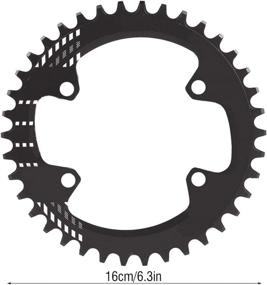 img 1 attached to 🚲 Vbestlife MTB Bike Chainring, BCD 96MM Narrow Wide Round Oval Single Chain Ring for Shimano M6000 M7000 M8000 - Speed Bicycle Chainring