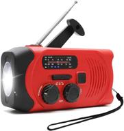📻 tplisak emergency radio - 2000mah hand crank solar weather radio with led flashlight & reading lamp, noaa/am/fm portable radio, usb cell phone charger - ideal for home, camping, survival, and sos alarm logo
