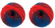 🌌 jubileeyarn galaxy fantasy yarn - ombre baby weight - 116 lava flow - 2 balls: vibrant and versatile yarn for creative projects! logo