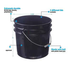 img 3 attached to 🔝 Hudson Exchange Premium Gallon Bucket: Top-Quality Multi-Purpose Container