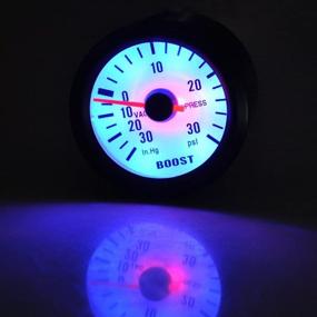 img 2 attached to 🚗 ESUPPORT Car 2" 52mm Turbo Boost Gauge Meter with Blue LED Light - PSI Pointer for Enhanced Performance