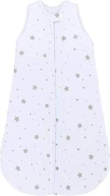 img 3 attached to Ely's & Co 100% Cotton Wearable Blanket Baby Sleep Bag Grey Stars 2 Pack - Grey Stars, Size 3-6 Months
