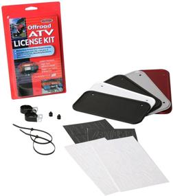 img 1 attached to 🏍️ Enhance Your ATV with Hardline Products 2341B License Plate Kit - Black Plastic